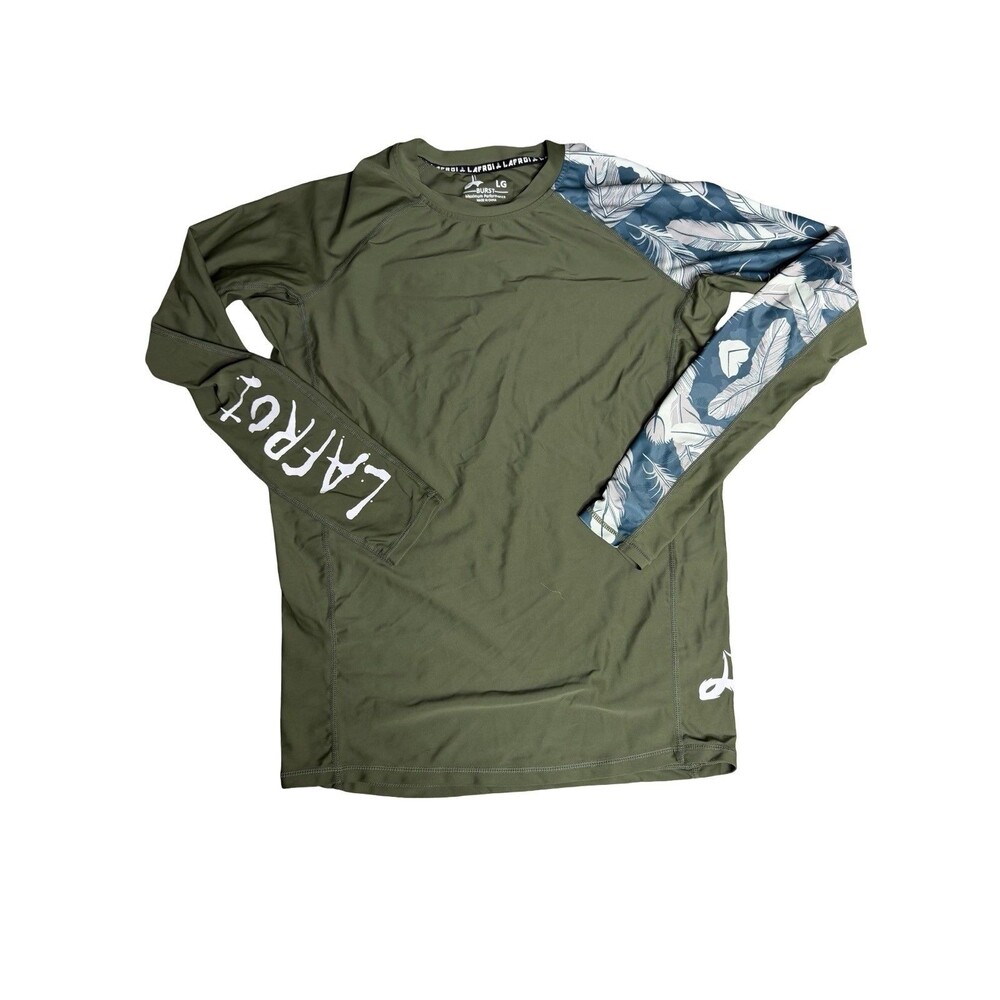 LAFROI Men's Long Sleeve Burst Maximum Performance Fit Size Large Green